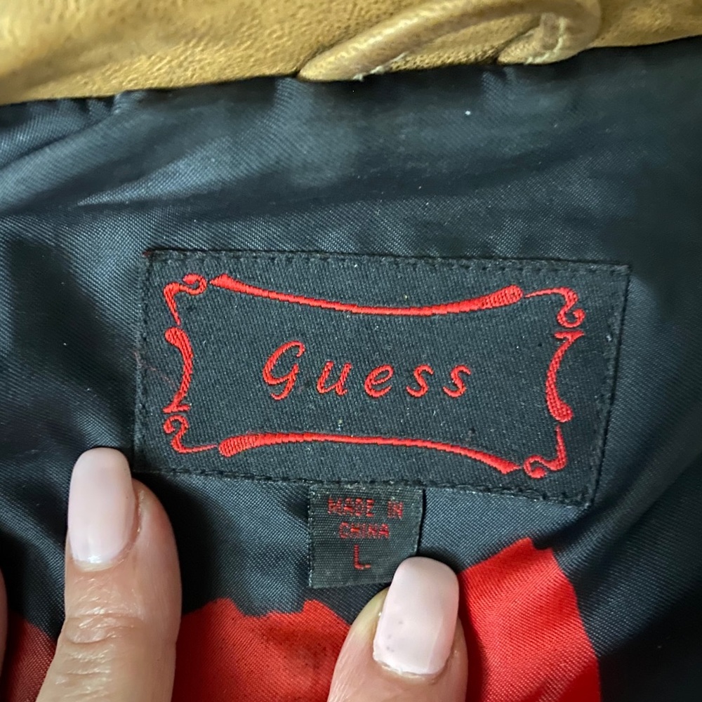 πAUTHENTIC VINTAGE GUESS genuine leather jacket - Picture 11 of 13